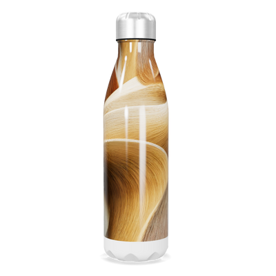 Garrafa Inox - Estampa Marrom e Bege