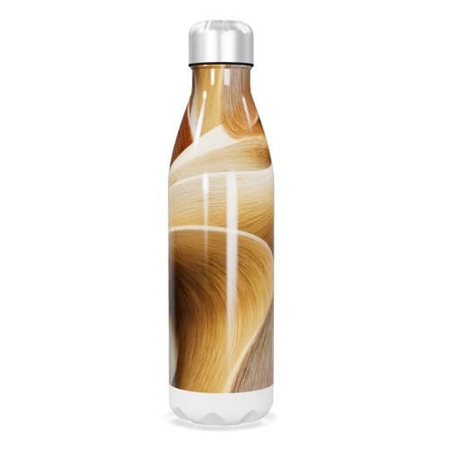 Garrafa Inox - Estampa Marrom e Bege