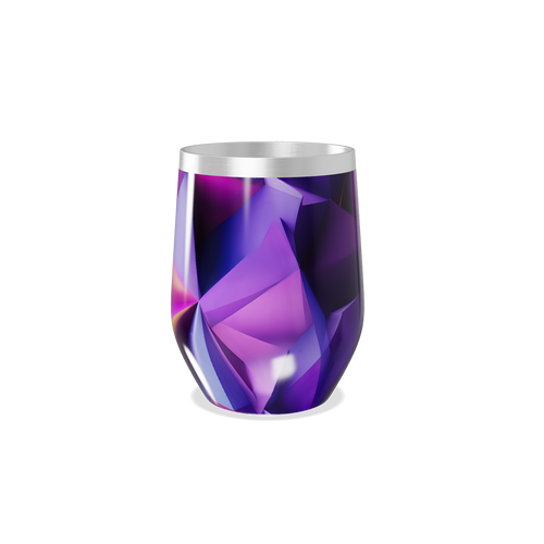 Copo Térmico Slim - Roxo Metálico Geométrico