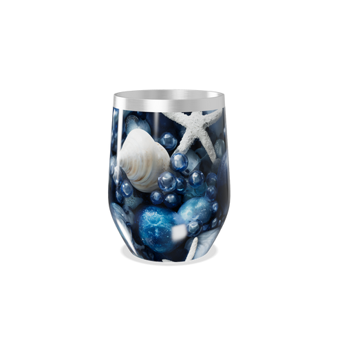 Copo Térmico Slim - Estampa Marinha Azul