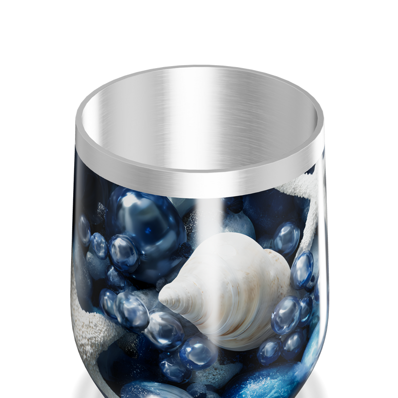 Copo Térmico Slim - Estampa Marinha Azul