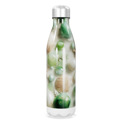 Garrafa Inox - Estampa Conchas e Verde