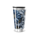 Copo Térmico - Floral Azul Inox