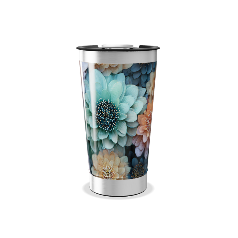 Copo Térmico - Floral Colorido Inox