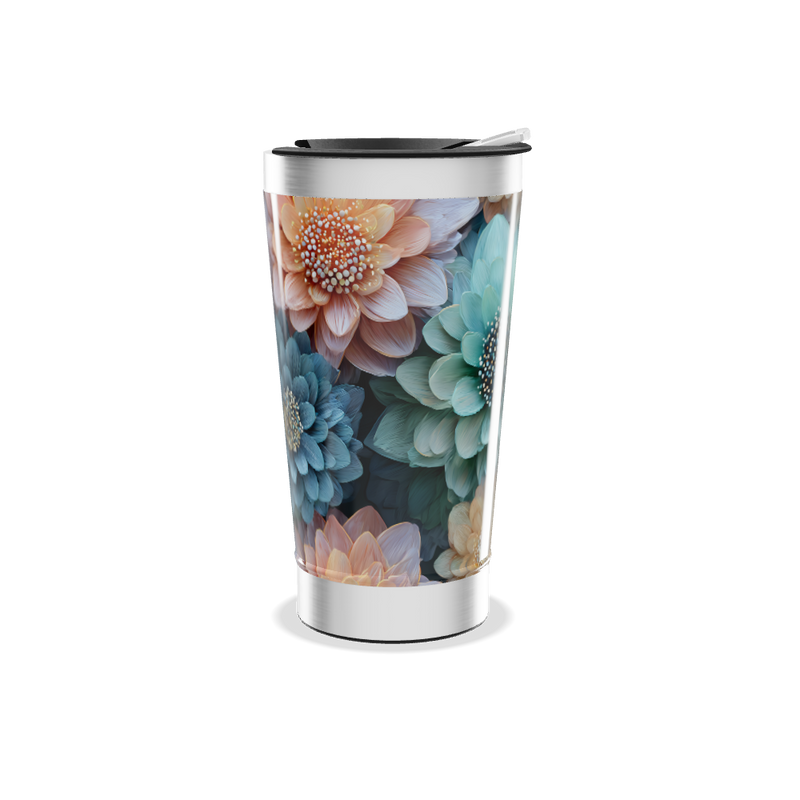 Copo Térmico - Floral Colorido Inox