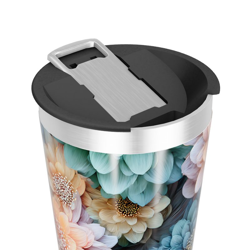 Copo Térmico - Floral Colorido Inox