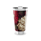 Copo Térmico - Flores Vermelhas e Brancas