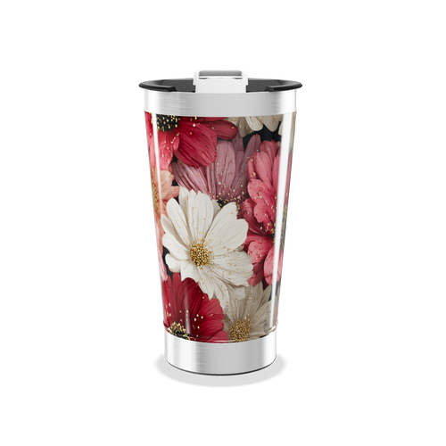 Copo Térmico - Estampa Floral Colorida