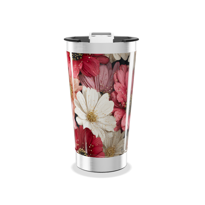 Copo Térmico - Estampa Floral Colorida