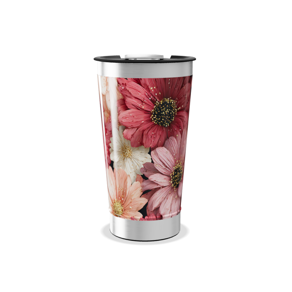 Copo Térmico - Estampa Floral Colorida