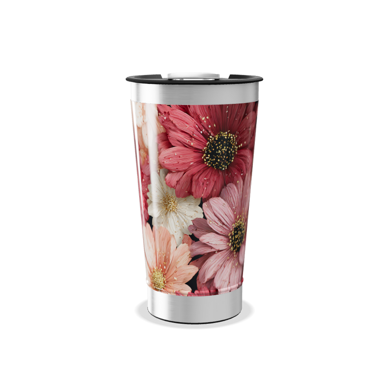 Copo Térmico - Estampa Floral Colorida