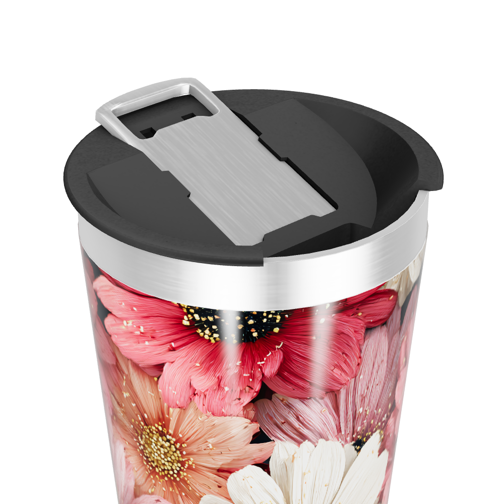 Copo Térmico - Estampa Floral Colorida