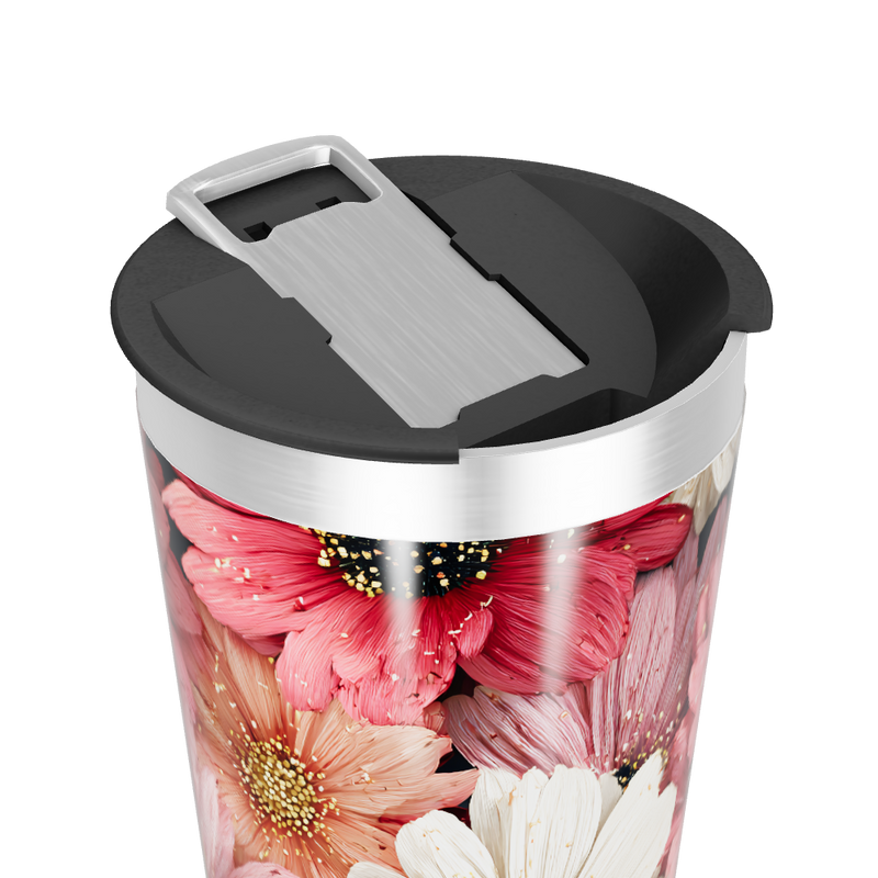 Copo Térmico - Estampa Floral Colorida