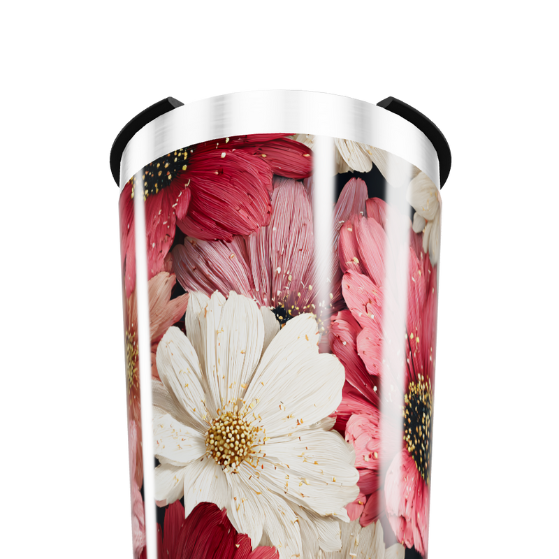 Copo Térmico - Estampa Floral Colorida