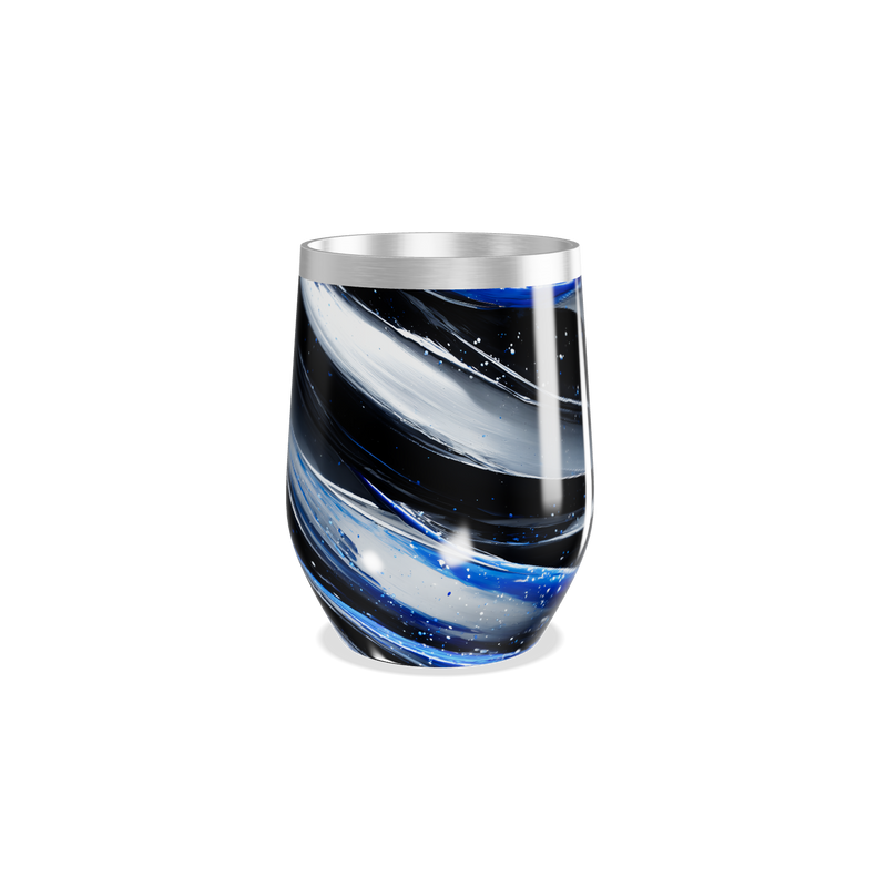 Copo Térmico Slim - Preto Listrado Inox