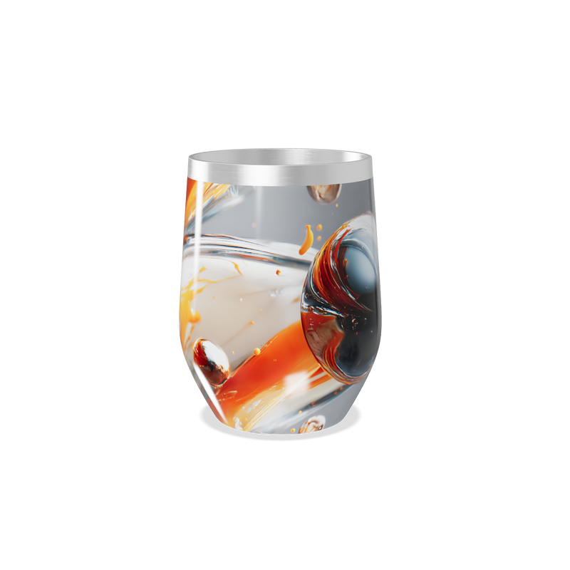 Copo Térmico Slim - Estampa Abstrata Colorida