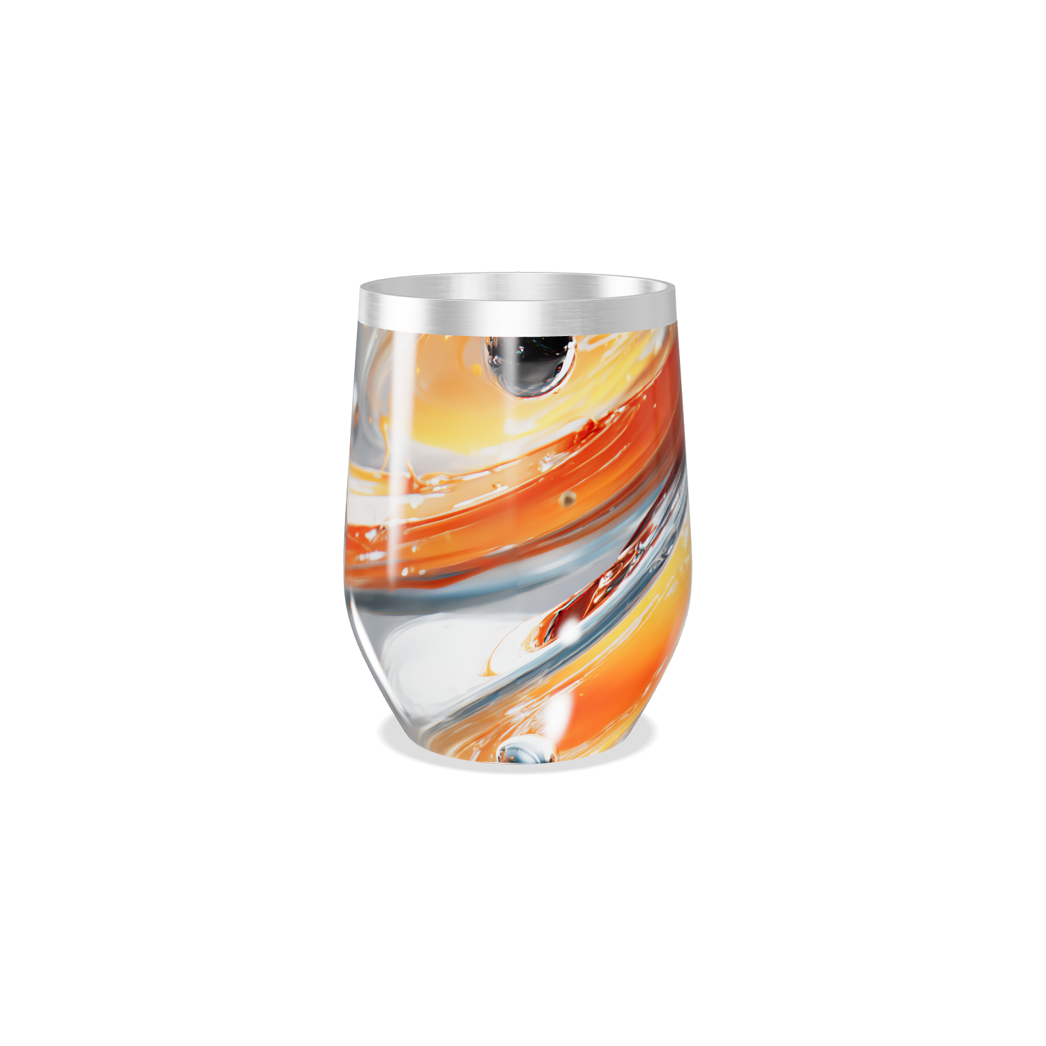 Copo Térmico Slim - Estampa Abstrata Colorida