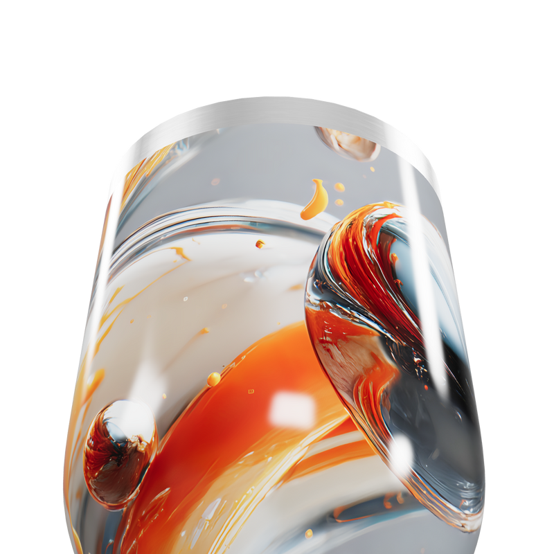 Copo Térmico Slim - Estampa Abstrata Colorida