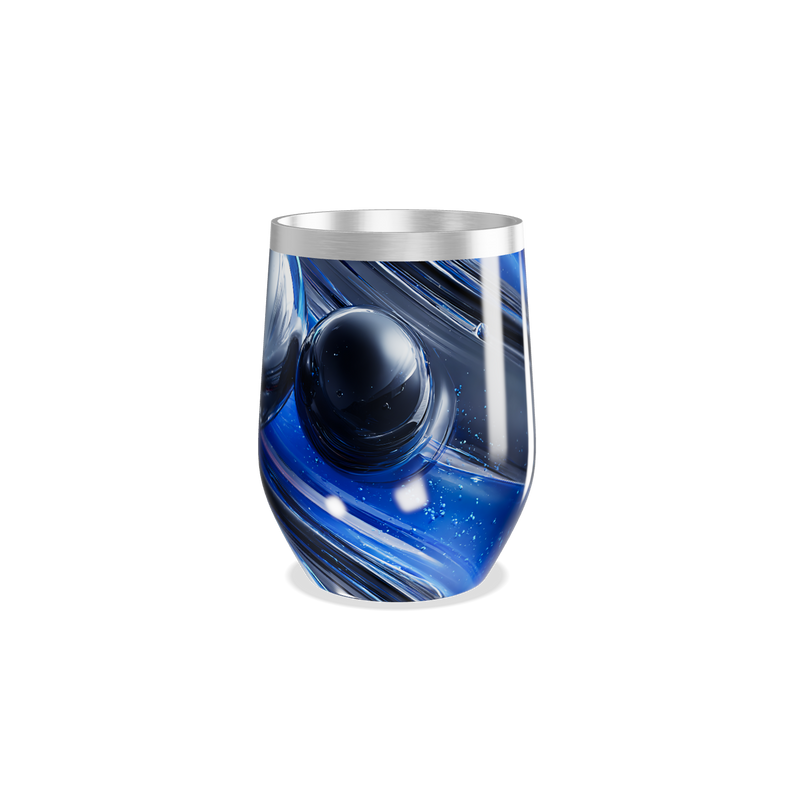 Copo Térmico Slim - Azul Marmorizado Inox