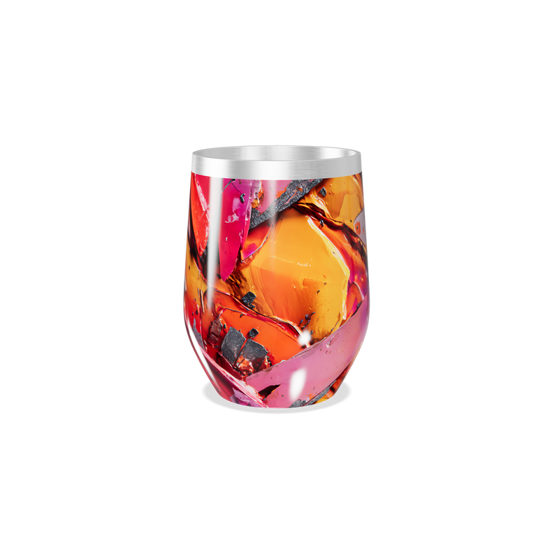 Copo Térmico Slim - Estampa Abstrata Colorida