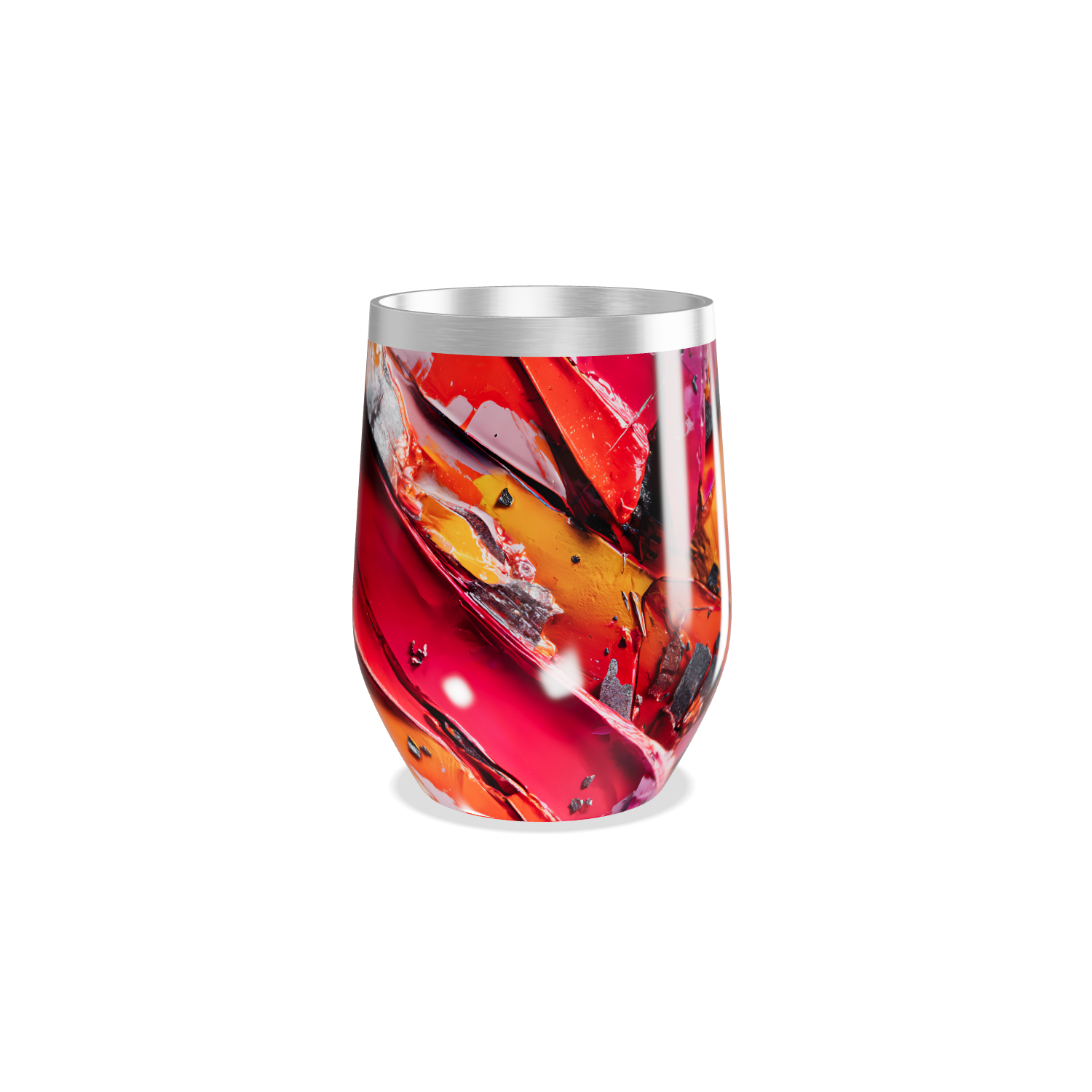 Copo Térmico Slim - Estampa Abstrata Colorida