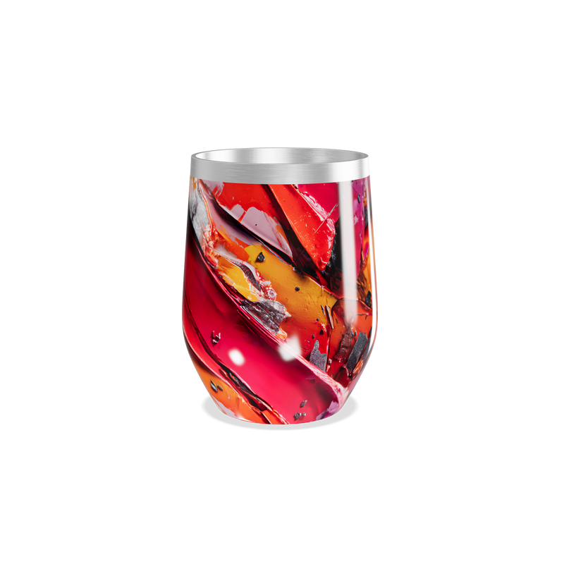 Copo Térmico Slim - Estampa Abstrata Colorida