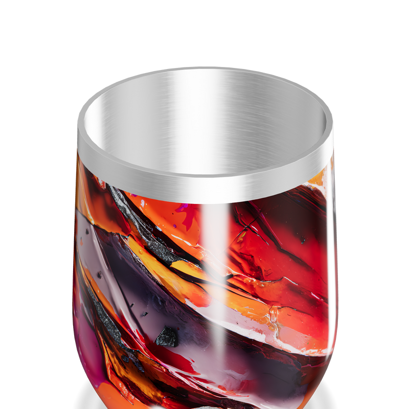 Copo Térmico Slim - Estampa Abstrata Colorida