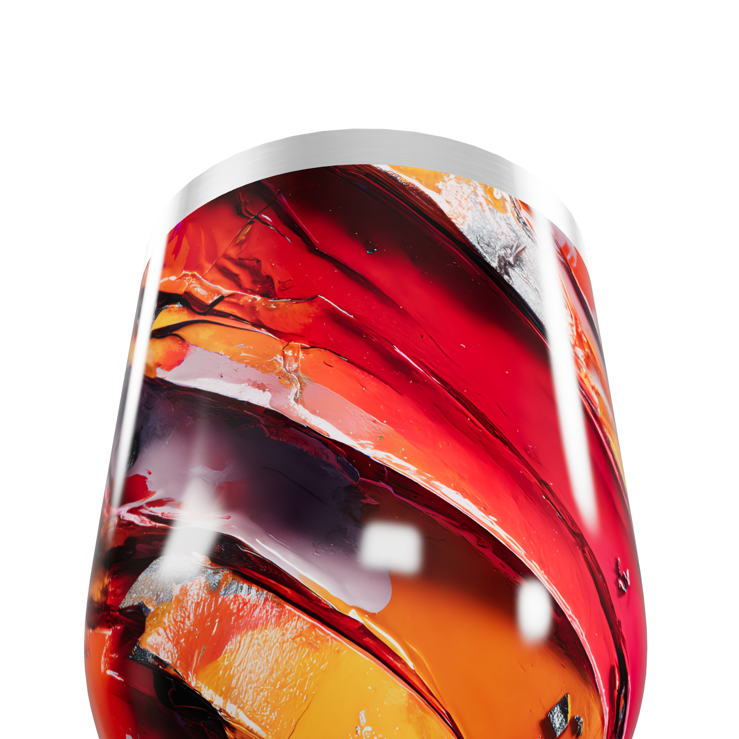 Copo Térmico Slim - Estampa Abstrata Colorida