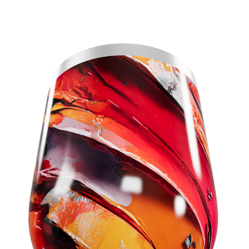 Copo Térmico Slim - Estampa Abstrata Colorida