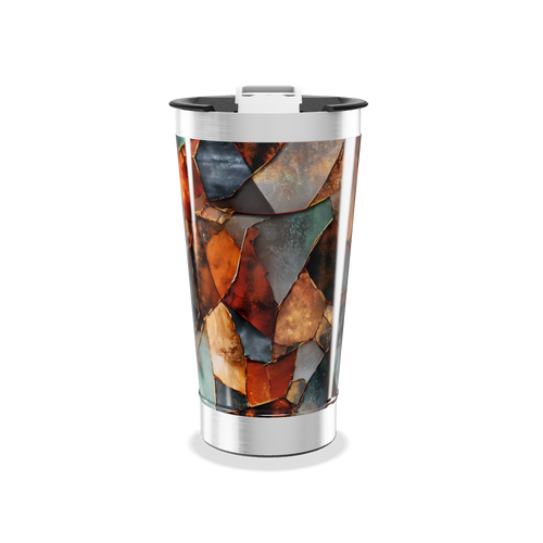 Copo Térmico - Estampa Mosaico Colorido