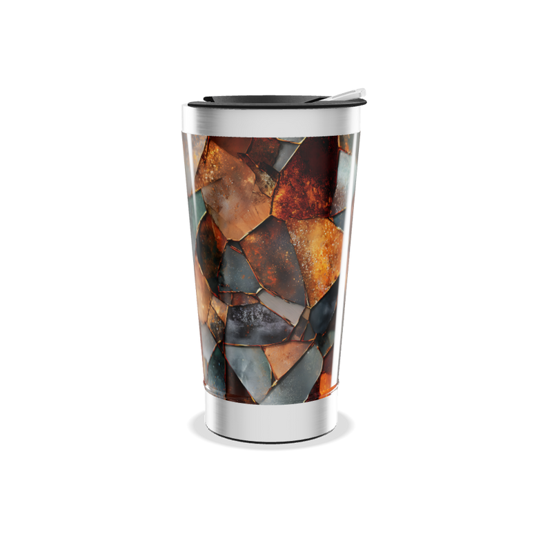 Copo Térmico - Estampa Mosaico Colorido