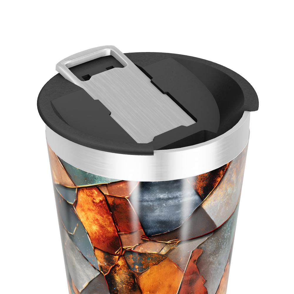 Copo Térmico - Estampa Mosaico Colorido