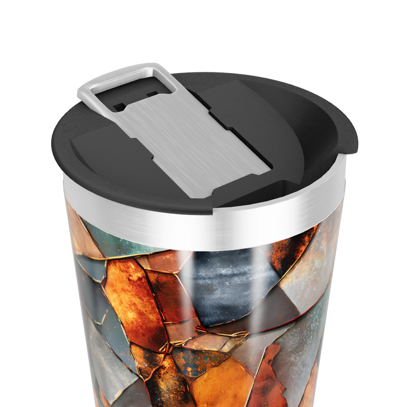 Copo Térmico - Estampa Mosaico Colorido