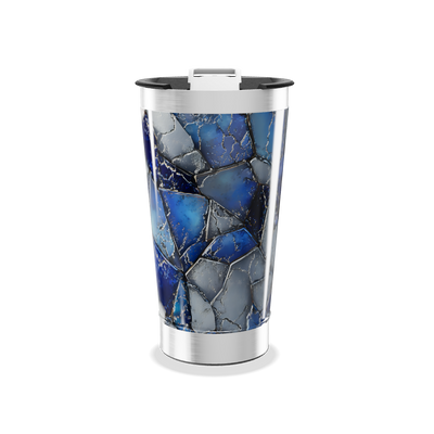 Copo Térmico - Azul Vidro Quebrado