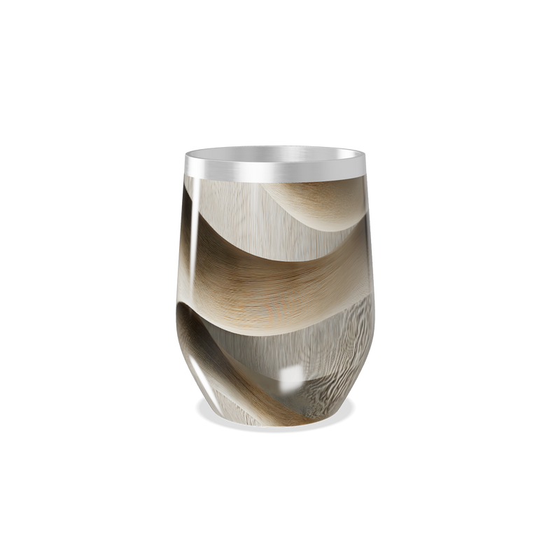 Copo Térmico Slim - Com textura madeira