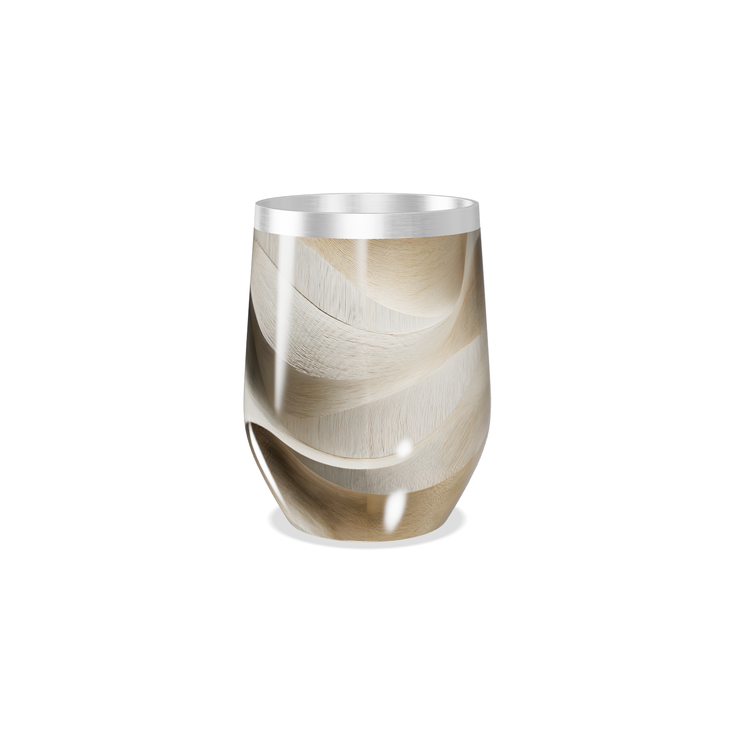 Copo Térmico Slim - Com textura madeira