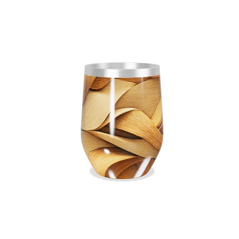 Copo Térmico Slim - Madeira Trançada Inox