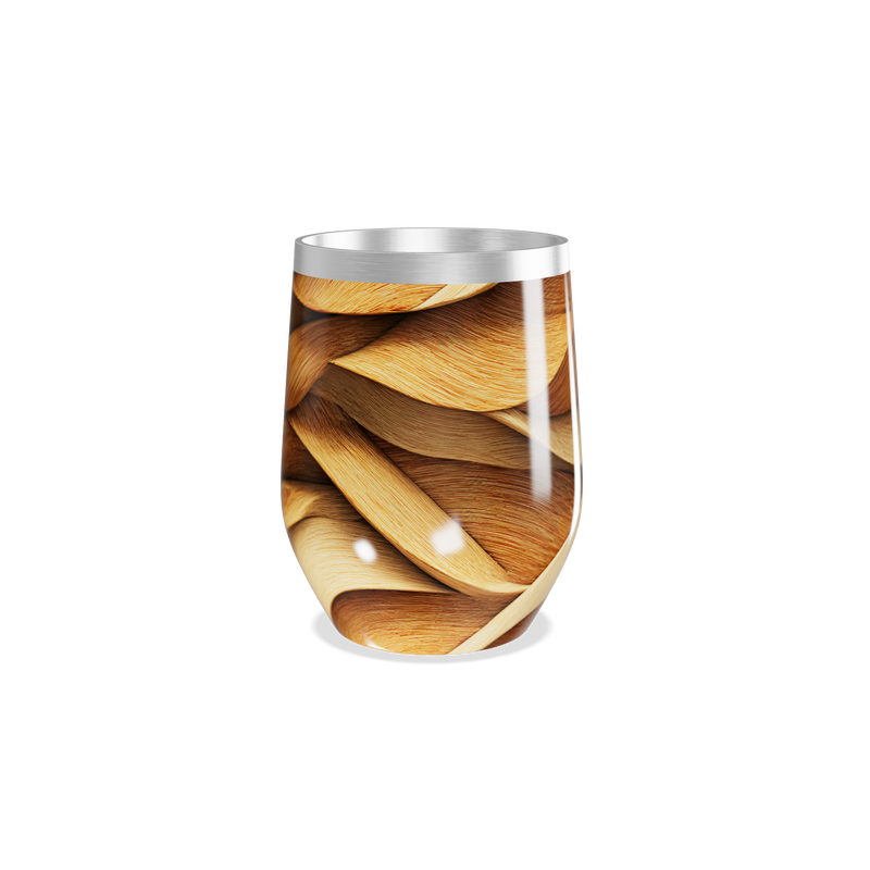 Copo Térmico Slim - Madeira Trançada Inox