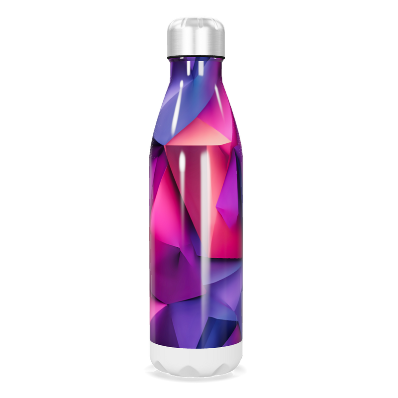 Garrafa Inox - Estampa Geométrica Colorida