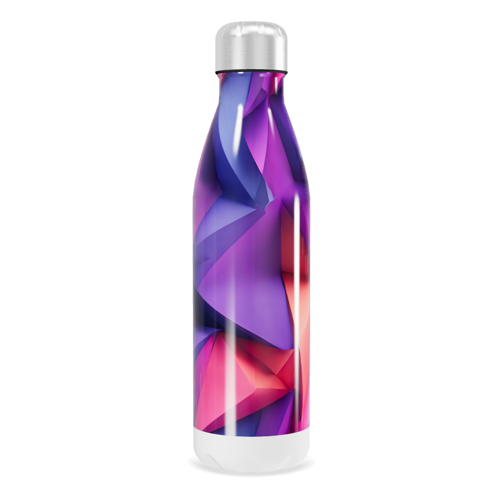 Garrafa Inox - Estampa Geométrica Colorida