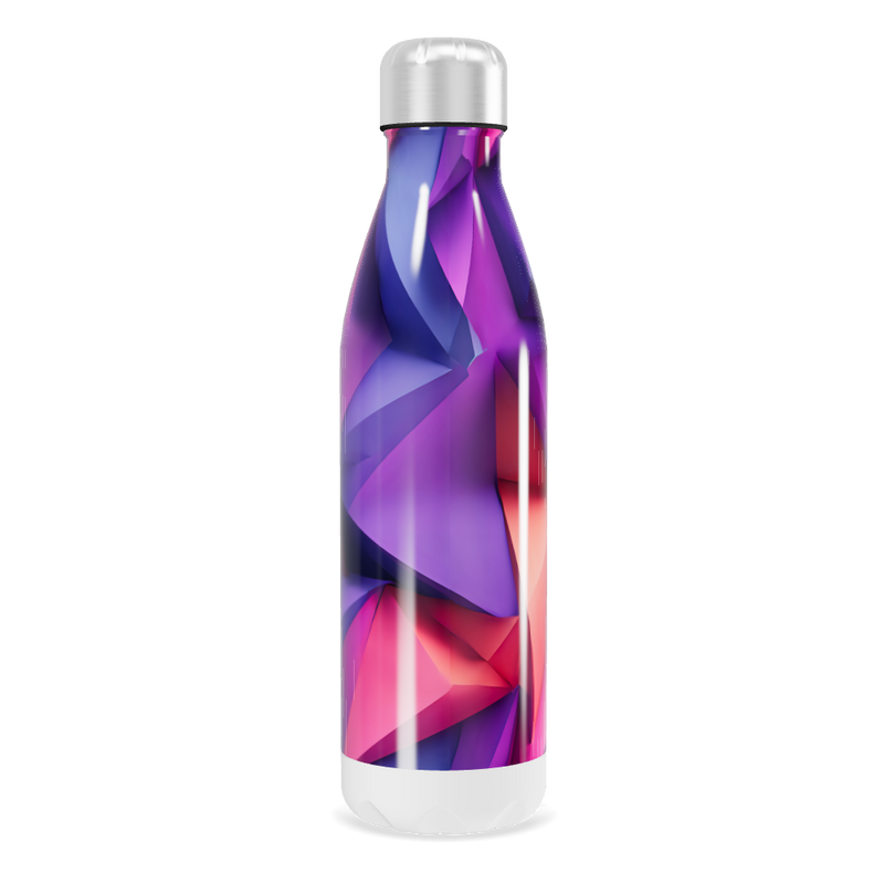 Garrafa Inox - Estampa Geométrica Colorida