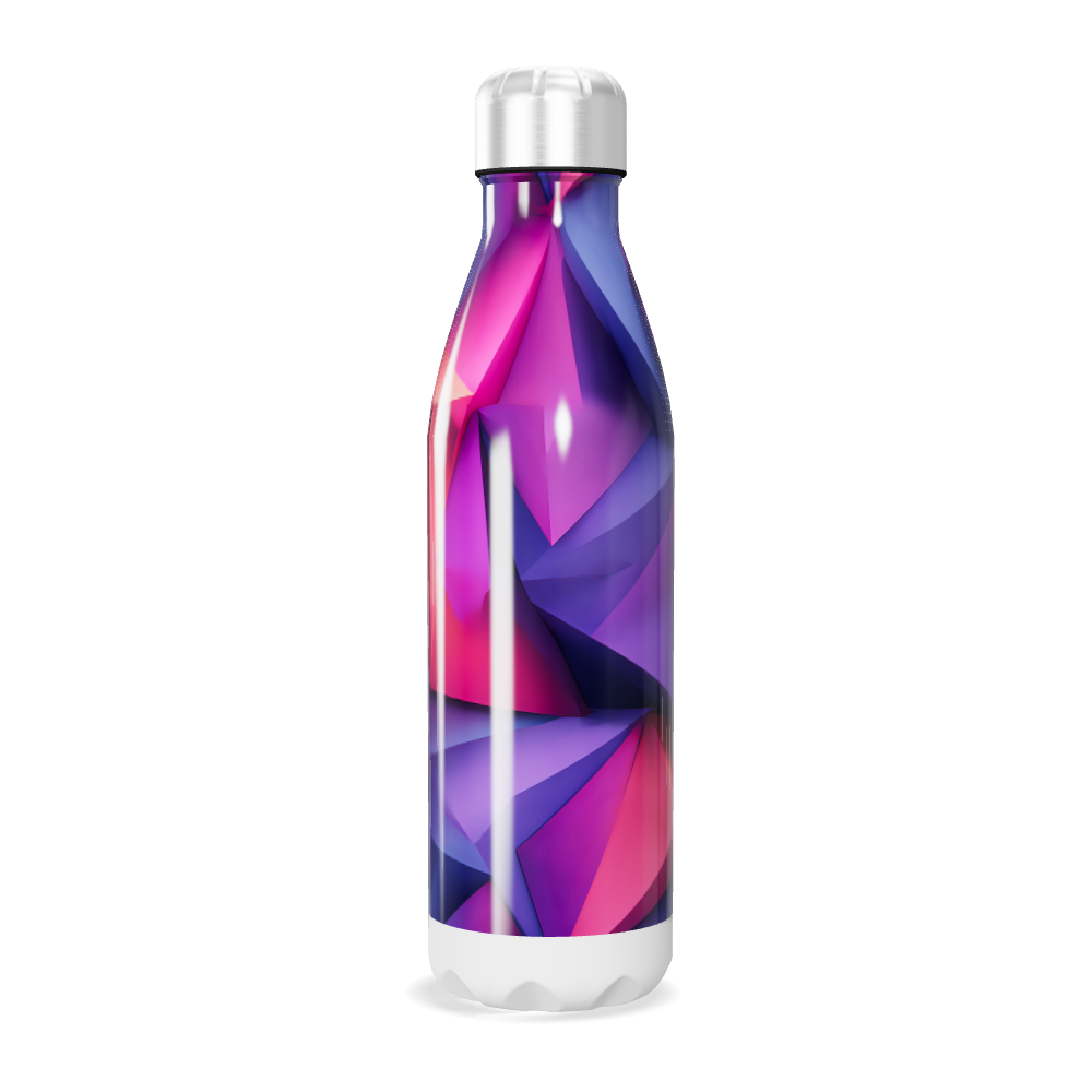 Garrafa Inox - Estampa Geométrica Colorida