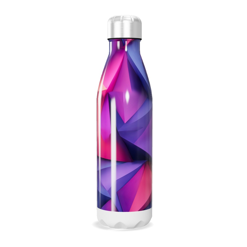 Garrafa Inox - Estampa Geométrica Colorida
