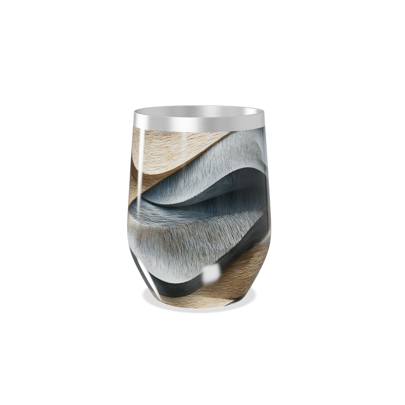 Copo Térmico Slim - Design Ondulado Colorido