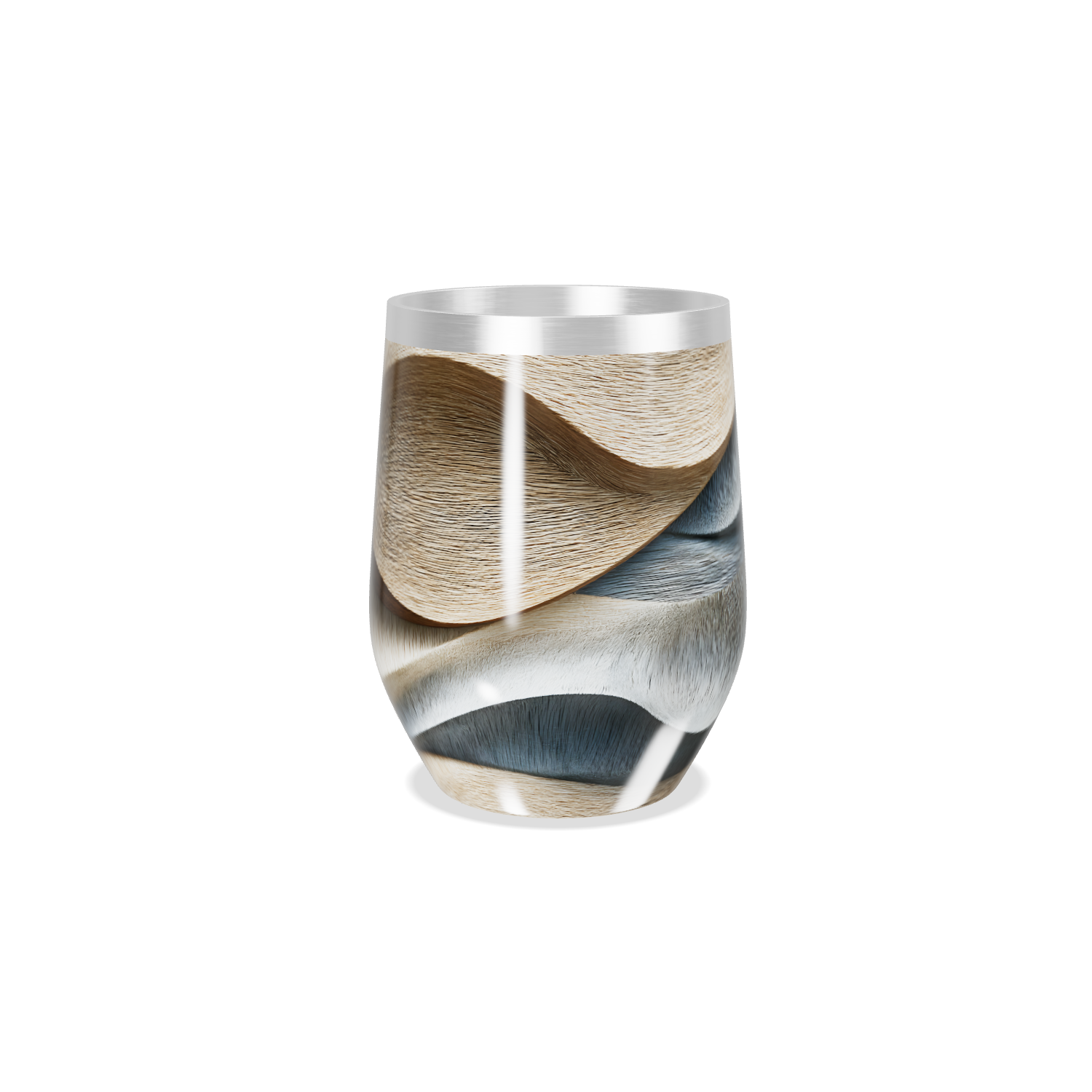 Copo Térmico Slim - Design Ondulado Colorido