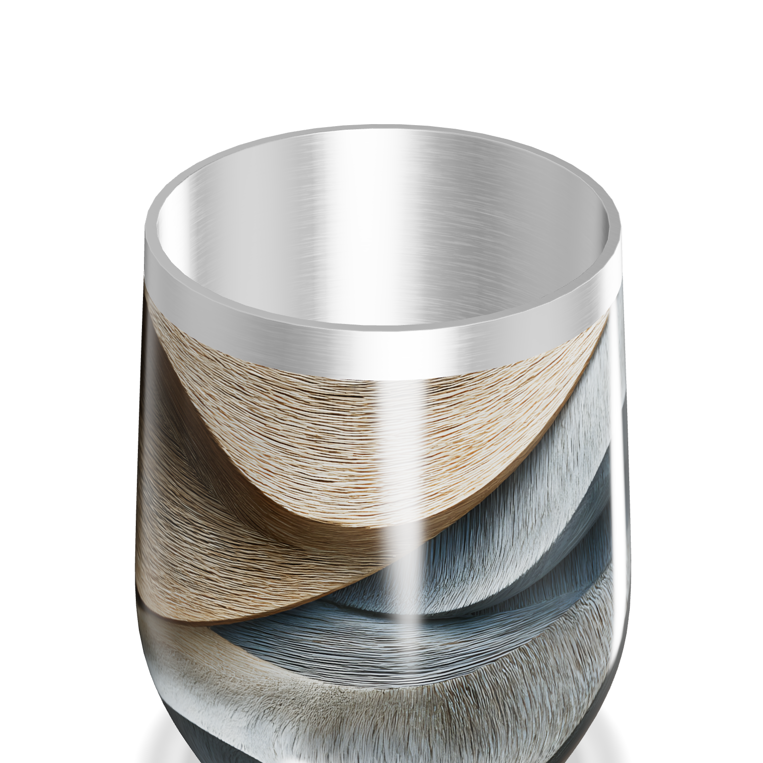 Copo Térmico Slim - Design Ondulado Colorido