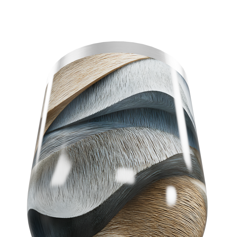 Copo Térmico Slim - Design Ondulado Colorido