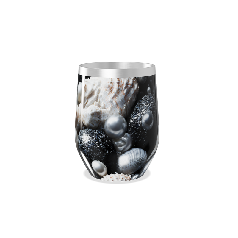 Copo Térmico Slim - Estampa Conchas e Pérolas