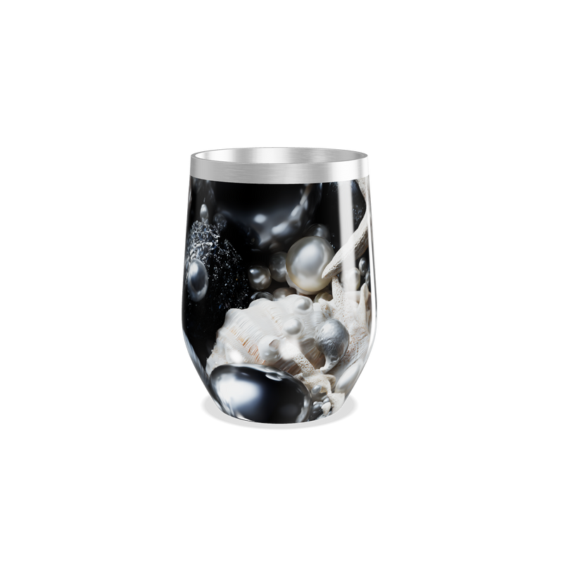 Copo Térmico Slim - Estampa Conchas e Pérolas