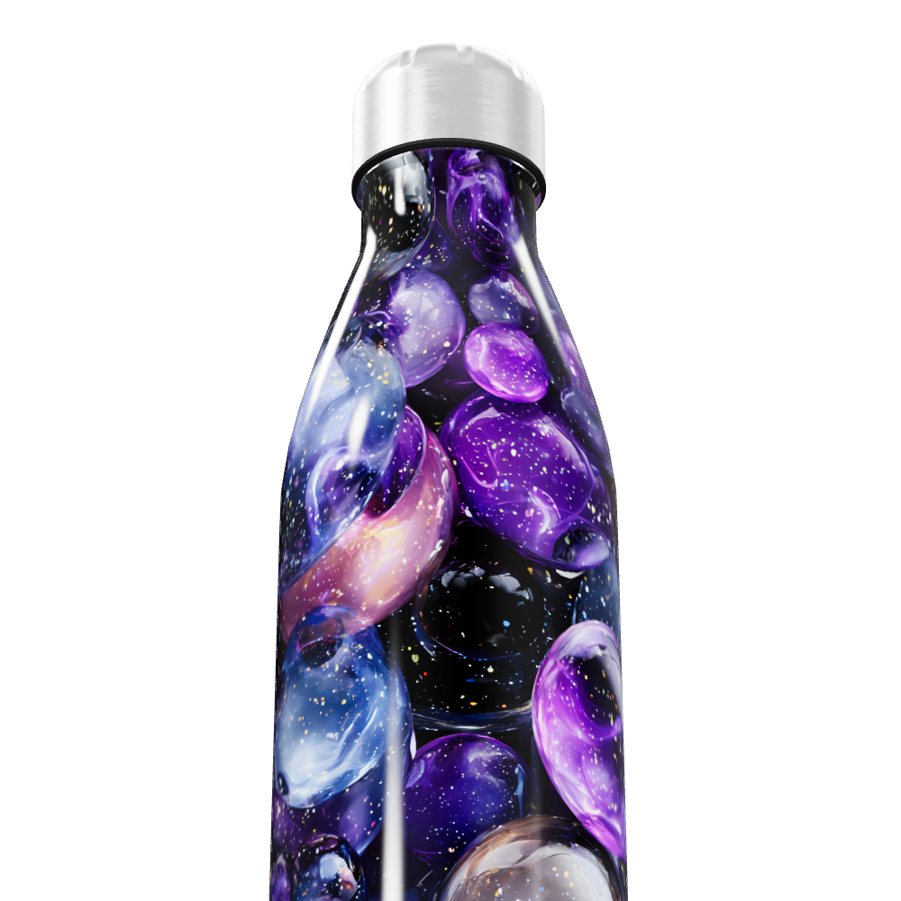 Garrafa Inox - Estampa Galáxia Colorida